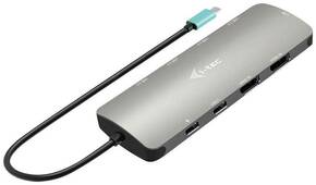 I-TEC priklopna postaja USB-C Metal Nano/ 2x USB 3.2/ 2x USB 2.0/ 2x HDMI/ LAN/ Power Delivery 100W
