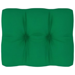 VidaXL Blazina za kavč iz palet zelena 50x40x12 cm