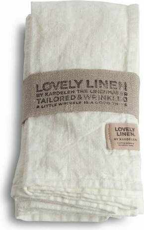 Lovely Linen 4-delni set kuhinjskih servet - Off-White