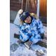 Otroški zimski kombinezon Reima Lappi - modra. Kombinezon iz kolekcije Reima. Model z dolgimi rokavi, izdelan iz vodoodpornega materiala.