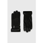 Calvin Klein usnjene rokavice - črna. Rokavice iz kolekcije Calvin Klein. Model izdelan iz naravnega usnja.