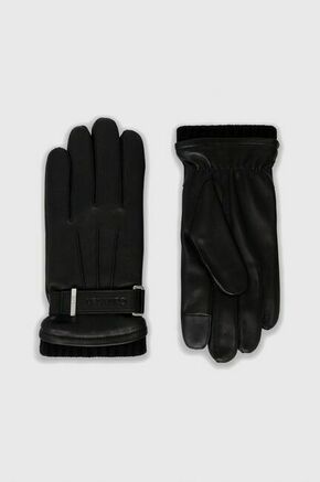 Calvin Klein usnjene rokavice - črna. Rokavice iz kolekcije Calvin Klein. Model izdelan iz naravnega usnja.