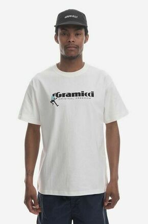 Bombažna kratka majica Gramicci Dancing Man Tee bela barva - bela. Kratka majica iz kolekcije Gramicci