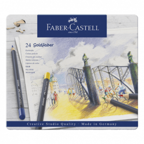 WEBHIDDENBRAND Faber - Castell Goldfaber barvice - pločevinasta škatla 24 kosov