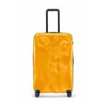 Kovček Crash Baggage ICON Large Size rumena barva - rumena. Kovček iz kolekcije Crash Baggage. Model izdelan iz plastike.