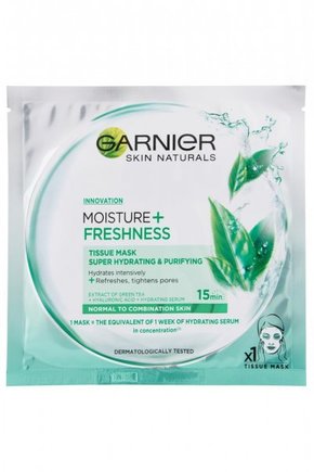 Garnier Skin Naturals Tissue Masks Moisture + Freshness tekstilna maska za občutek svežine