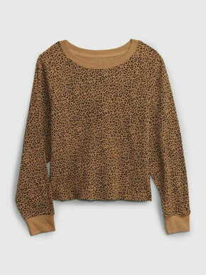 Gap Otroške Majica se vzorem leopard XXL