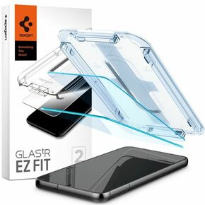 Zaščitno Kaljeno Steklo Spigen Glas.TR ”EZ FIT” za telefon SAMSUNG GALAXY S23+ Plus / 2 KOM.