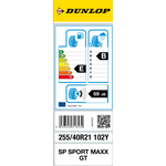 Dunlop letna pnevmatika SP SportMaxx GT, XL 255/40R21 102Y