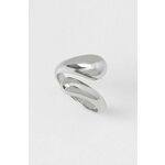 Calvin Klein Brezčasni jekleni prstan s skulpturiranimi kapljicami 35000192 (Obseg 54 mm)