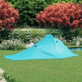 Shumee kamp šotor 317 x 240 x 100 cm modre barve