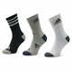 Set 3 parov unisex visokih nogavic adidas Graphic HN5736 Black/White/Medium Grey Heather