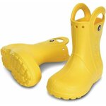 Crocs Dežni škornji čevlji za v vodo rumena 32 EU Handle Rain Boot Kids