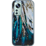 Silikonska zaščita Glam Feathers za Samsung Galaxy S20 FE / Galaxy S20 FE 5G / Galaxy S20 Lite - Zelena KP40632