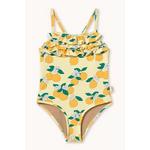 Tinycottons Enodelne otroške kopalke Tinycottons ORANGES SWIMSUIT rumena SS26.461