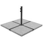shumee Utežna plošča za senčnik iz granita 25 kg kvadratna siva
