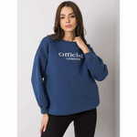 Ex moda Ženska majica s kapuco CHEROBURG temno modra EM-BL-702.46_380862 S-M