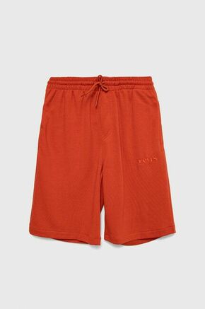 Otroške kratke hlače Levi's rdeča barva