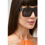 Sončna očala Saint Laurent ženska, črna barva, SL 651 VITTI - črna. Sončna očala iz kolekcije Saint Laurent. Model z enobarvnimi stekli in okvirji iz plastike. Ima filter UV 400.