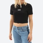 Vans Ženska Flying V Crop Crew Sport Crop top Črna XS