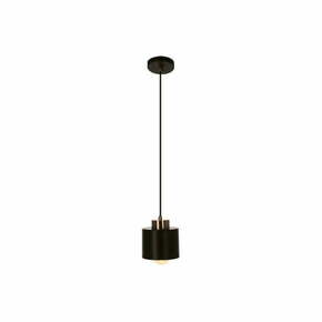 Črna kovinska viseča svetilka ø 12 cm Olena - Candellux Lighting