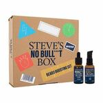 Steve´s No Bull***t Beard Booster Set darilni set pripravek za hitrejšo rast brade Beard Booster 30 ml + olje za brado Short Beard Oil 30 ml