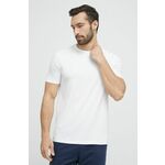 Kratka majica Tommy Hilfiger 2-pack moški, bela barva - bela. Kratka majica iz kolekcije Tommy Hilfiger, izdelana iz zelo elastične pletenine. Model iz tkanine, ki je izjemno prijetna na otip.