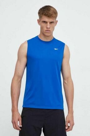 Kratka majica za vadbo Reebok Tech - modra. Kratka majica za vadbo iz kolekcije Reebok. Model izdelan iz materiala