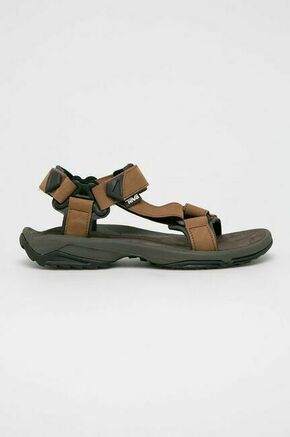 Teva sandali - rjava. Sandali iz kolekcije Teva. Model izdelan iz kombinacije naravnega usnja in sintetičnega materiala.