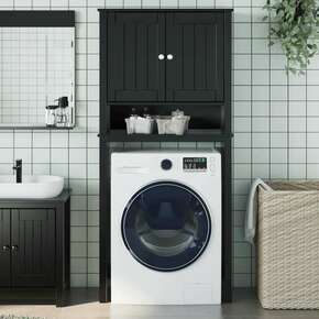 Vidaxl Omarica za pralni stroj BERG črna 76x27x164