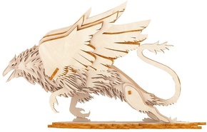Lesena 3D sestavljanka Woodcraft Griffin