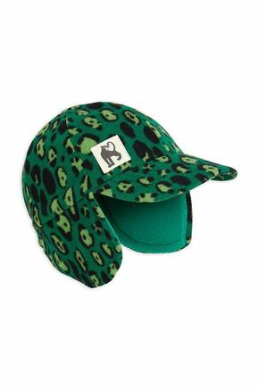 Otroška kapa Mini Rodini zelena barva - zelena. Otroška kapa s šiltom vrste baseball iz kolekcije Mini Rodini. Model izdelan iz vzorčaste tkanine.