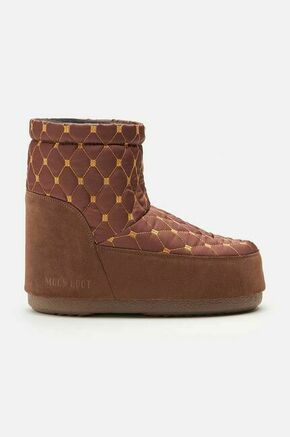 Snežke Moon Boot Icon Low Nolace Quilted rjava barva