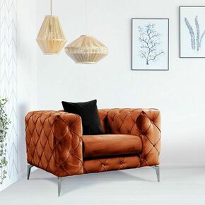Oranžen fotelj Como – Balcab Home