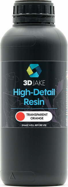 3DJAKE Resin 8K High-Detail tranparentno oranžna - 1.000 g