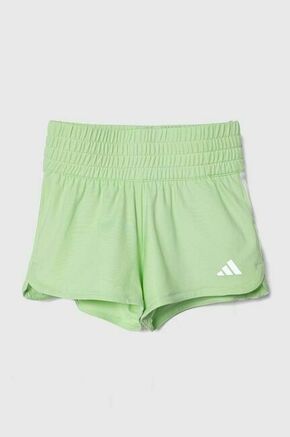 Otroške kratke hlače adidas zelena barva - zelena. Otroški kratke hlače iz kolekcije adidas. Model izdelan iz pletenine. Izdelek vsebuje reciklirana vlakna.