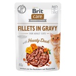 Brit Care Cat Fillets in Gravy with Hearty Duck - 85 g