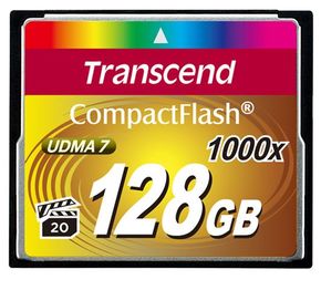 Transcend CompactFlash 128GB spominska kartica