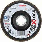 Bosch Lamelne brusilne plošče X-LOCK, kotna izvedba, plastična plošča, Ø 125 mm, G 40, X571, Best for Metal, en kos