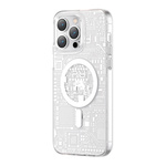 slomart kingxbar pqy geek series magnetni etui iphone 14 pro magsafe silver