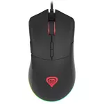 Genesis Krypton 290 RGB gaming miška, optični, žičen, 6400 dpi, črni