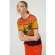 Pulover Desigual ženski, oranžna barva - oranžna. Pulover iz kolekcije Desigual. Model izdelan iz srednje debele raztegljive pletenine. Model iz zračne tkanine z visoko vsebnostjo viskoze.