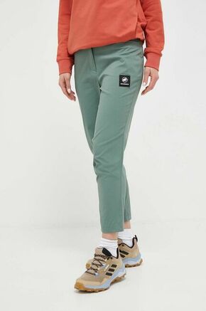 Outdooor hlače Mammut Massone Light zelena barva - zelena. Outdooor hlače iz kolekcije Mammut. Model izdelan iz vodoodpornega materiala.