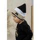 Otroška bombažna kapa Jamiks UMA bež barva - bež. Otroški kapa iz kolekcije Jamiks. Model izdelan iz vzorčaste pletenine.