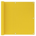 vidaXL Balkonsko platno rumeno 90x500 cm HDPE