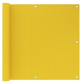 VidaXL Balkonsko platno rumeno 90x500 cm HDPE