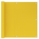 vidaXL Balkonsko platno rumeno 90x500 cm HDPE