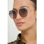 Sončna očala Carolina Herrera ženski, rjava barva - rjava. Sončna očala iz kolekcije Carolina Herrera. Model s toniranimi stekli in okvirjem iz kovine.