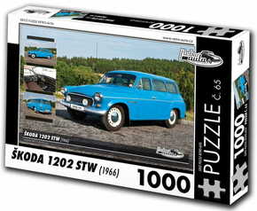 WEBHIDDENBRAND RETRO-AUTA Puzzle št. 65 Škoda 1202 STW (1966) 1000 kosov