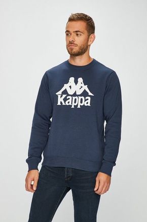 Kappa pulover Sertum - mornarsko modra. Pulover iz kolekcije Kappa. Model izdelan iz pletenine s potiskom.